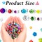 1300 Pieces Crystal Beads for Jewelry Making Crackle Glass Beads Faceted Crystal Glass Beads Bicone Crystal Beads Loose Beads Sparkly Beads for Bracelets Necklace Pendants Making Supplies